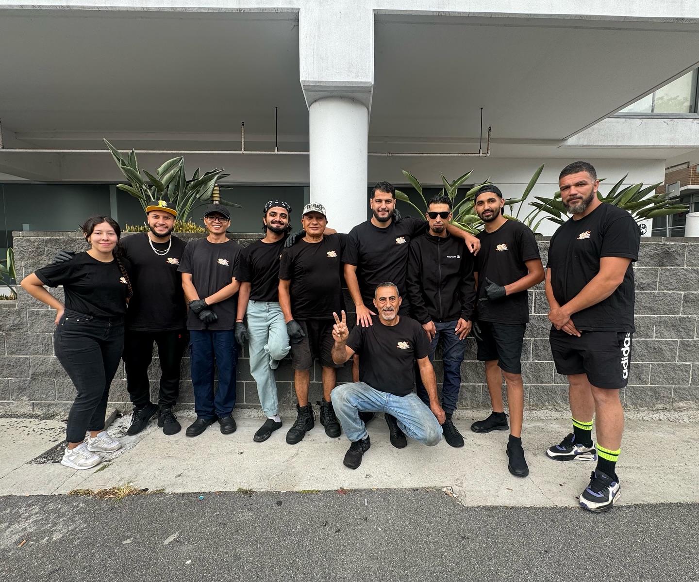 The Wash My Ride Kogarah team outside the storefront